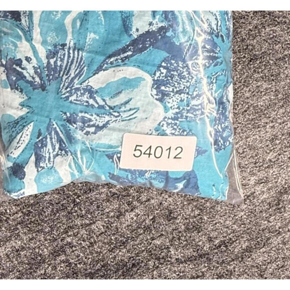 Blair Dress Women M Medium Blue Floral Sheath Midi V-Neck Elastic Waist Casual - Picture 4 of 4